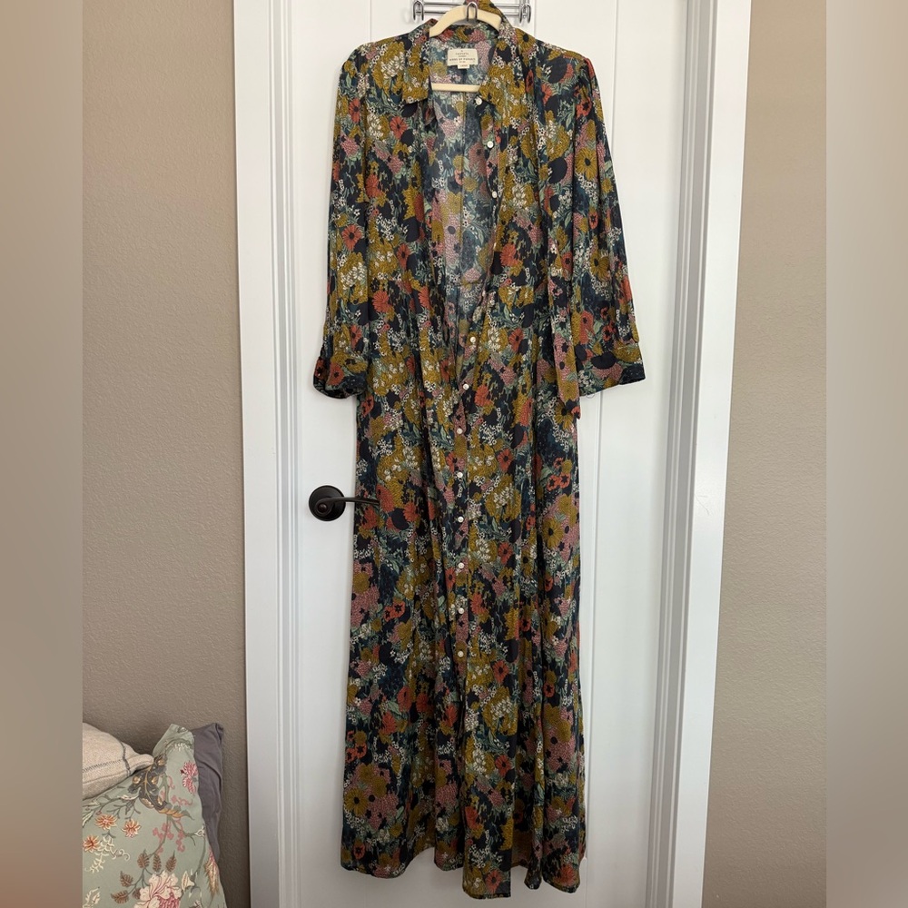 Trovata Multicolor Floral Long Sleeve Dress